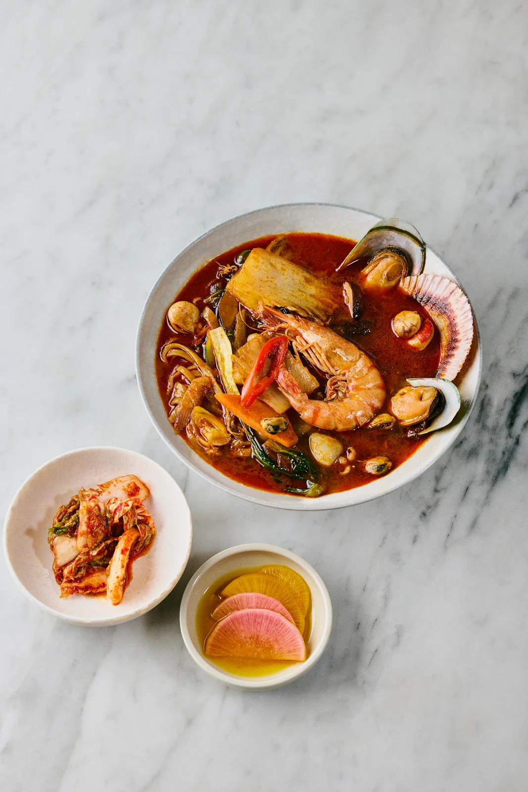 Jjamppong aux fruits de mer · 해물 짬뽕 · SAMSO